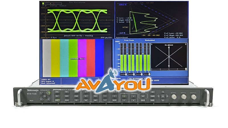 DTM・DAW XGworksST Tektronix WVR7120 Waveform Rasterizer Opt: CPS SD HD EYE PHY