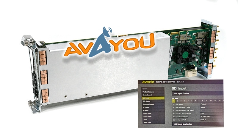 Evertz 570IPG-3G18-SFPP12 18 3G/HD/SD IP Media Gateway +FK-4x2