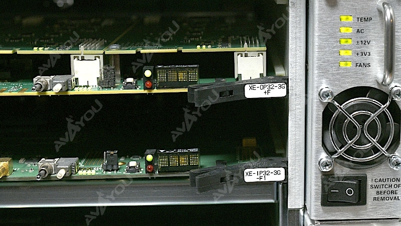 Evertz Xenon XE8-FR Video Router SD/HD/3G 64x64 Fiber XE-OP32-3G-F