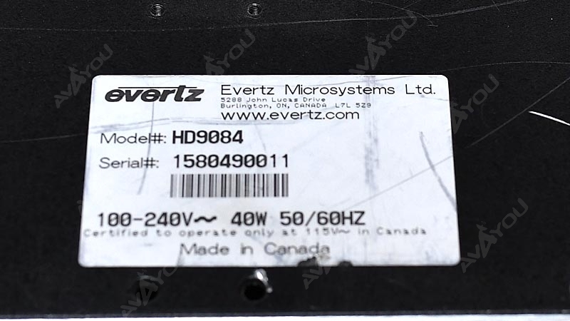 Evertz HD9084 +2PS HD DTV Closed Caption Encoder CC | eBay